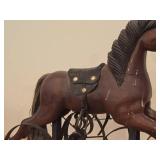 Vintage Wood and Cast Iron Horse theme Tricycle