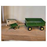John Deere Diecast Collectibles - Farm Wagon + Dump Cart
