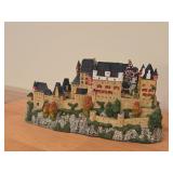 Lot of (2) Collectibles - Eltz Castle Rhineland-Palatinate Germany from the Enchanted Castles of Europe Danbury Mint, The Old Mill by Jane Hart from The Country Village Collection Danbury Mint