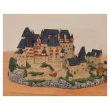 Lot of (2) Collectibles - Eltz Castle Rhineland-Palatinate Germany from the Enchanted Castles of Europe Danbury Mint, The Old Mill by Jane Hart from The Country Village Collection Danbury Mint