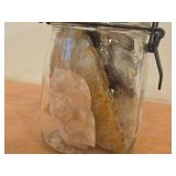 Flip-Top Lid Jar of Assorted Rocks