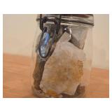 Flip-Top Lid Jar of Assorted Rocks