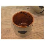 Lot of (3) Handmade Stonewares - Tea Pot + (2) Yunomi Tea Cups