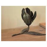 Metal Flower Ash Tray + Candleholder