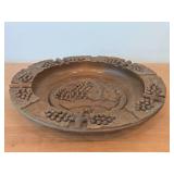 Handcarved Wooden Bowl 11 1/2"