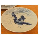 Lot of (3) - Crows in Snow, Cock of the Woods in Treetop, Sailing Ship Porsgrund Collector