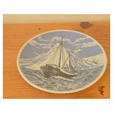 Lot of (3) - Crows in Snow, Cock of the Woods in Treetop, Sailing Ship Porsgrund Collector