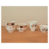 (2) Royal York Bine China Creamer and Sugar Bowl + (2) Royal Grafton Bone China Creamer and Sugar Bowl