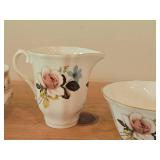 (2) Royal York Bine China Creamer and Sugar Bowl + (2) Royal Grafton Bone China Creamer and Sugar Bowl