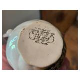 (2) Handpainted Tea Cups (Germany and Japan) + (1) Handpainted Sugar Bowl (Germany)