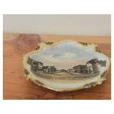 (2) Handpainted Tea Cups (Germany and Japan) + (1) Handpainted Sugar Bowl (Germany)