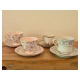 Tea Cup and Saucer Set of 4