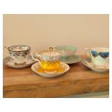 Tea Cup and Saucer Set of 4