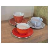 Tea Cup and Saucer Set of 3