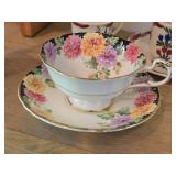 Tea Cups (x5) and Saucers (x4)