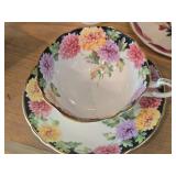 Tea Cups (x5) and Saucers (x4)