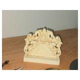 French Ivory Items - (2) Cork, Magnifying Glass, Pill Minder, Cheese Slicer, Skewer, Business Card Holder
