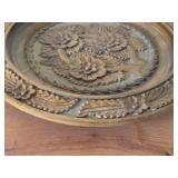 Lot of (3) Handcarved Wooden Decorative Wall Plates