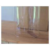 Lot of (2) Clear Glass Cloche Dome 12" x 8"