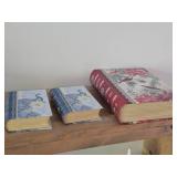Lot of (3) Book Storage Boxes