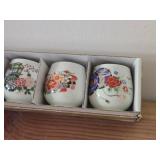 Vintage Ceramic Sake Cups Set of 5