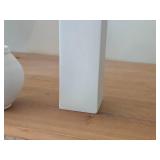 Lot of (3) White Vases - Glass and Ceramic (x2)