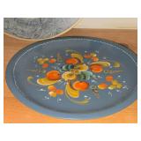 Lot of (4) (3) Rosemaling Platest Bowls + (1) Decorative Floral Wall Plate