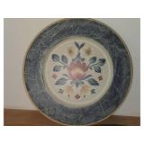 Lot of (4) (3) Rosemaling Platest Bowls + (1) Decorative Floral Wall Plate