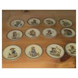 Lot of (12) Goebel M.I. Hummel Annual Collectible Plates