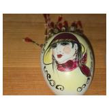 Lot of (2) Porcelain Egg Decorations