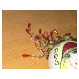 Lot of (2) Porcelain Egg Decorations