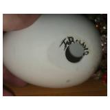 Lot of (2) Porcelain Egg Decorations