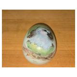 Lot of (2) Porcelain Egg Decorations