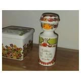 Lot of (3) Figgio Flint Dishwares - Powder Sugar Shaker, Lidded Jar, Lidded Butter Dish/ Storage Box | Turi Design | Norway