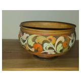 Norwegian Rosemaling Handcarved Bowl