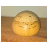 Hand-turned Spalted Beech Wood Lidded Round Storage Box