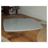 (2) Wood Cutting Boards, (1) Ceramic Cutting Board, (2) Wood Serving Trays
