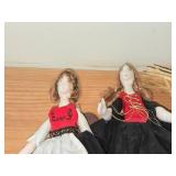 Lot of (3) Dolls - German Witch Doll + (2) Handmade Norwegian Dolls