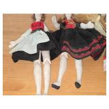 Lot of (3) Dolls - German Witch Doll + (2) Handmade Norwegian Dolls
