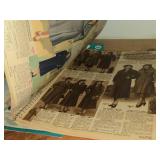 Vintage Magazines (x7) + Mary Lu Doll with Real Hair