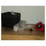 (23) Candy Design (Norway) Dompap Bird Figures + (1) Ceramic Cardinal