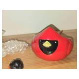 (23) Candy Design (Norway) Dompap Bird Figures + (1) Ceramic Cardinal