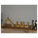 Lot of (10) Candleholders - One Lights Up