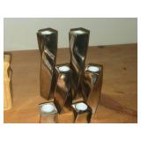 Lot of (10) Candleholders - One Lights Up