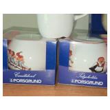 Lot of (3) Porsgrund (Norway) - Candle Bowl (x2) + Mug (x1)