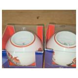 Lot of (3) Porsgrund (Norway) - Candle Bowl (x2) + Mug (x1)