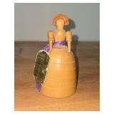 Wood Lady Figure Perfume Bottle