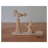 Handcarved Wood Russian Folk Art
