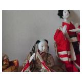 Lot of (3) Hina Dolls