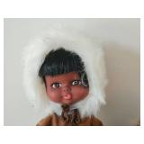 Lot of (2) Collectible Dolls - Eskimo + Sand-Filled Eskimo